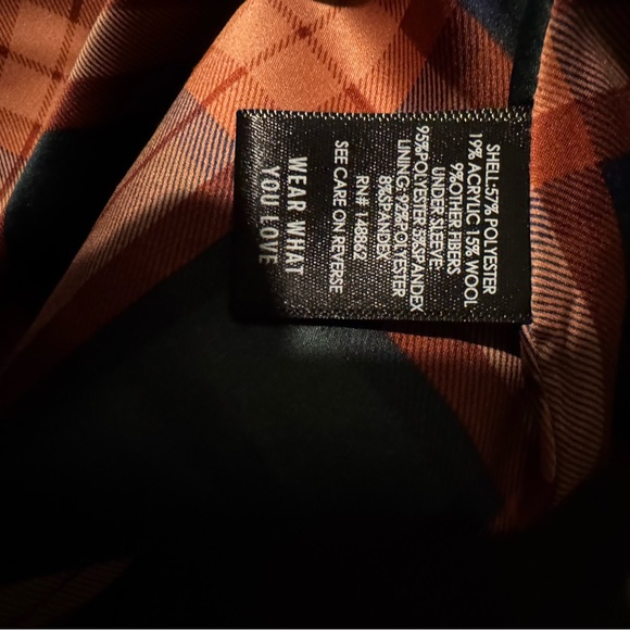 Torrid Emerald Herringbone Wool Coat 2 - Picture 3 of 4